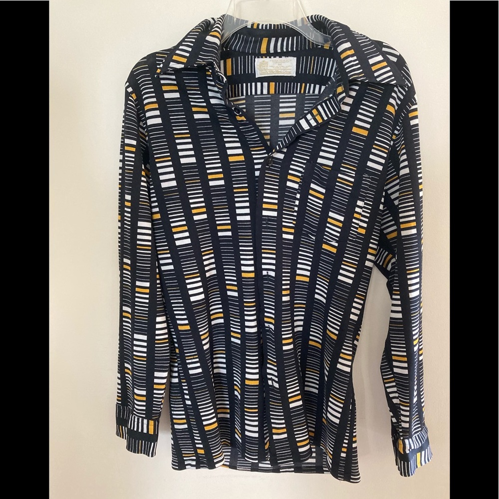 Vtg 70’s Sears Kings Road Polyester Men’s Dress Shirt